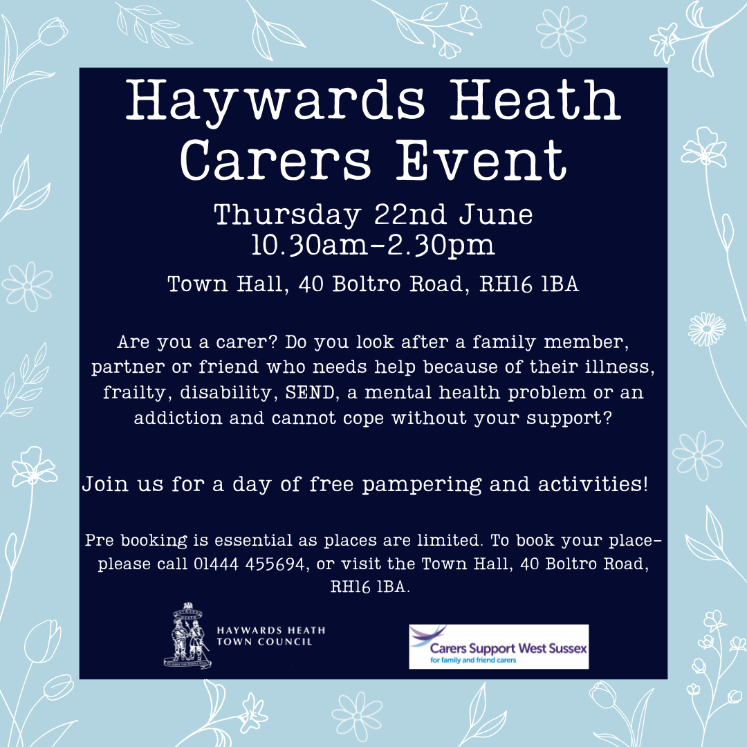 Poster for Carers Event