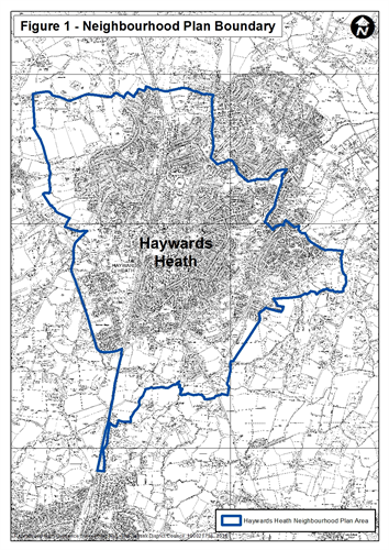 Haywards Heath Boundary Map