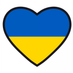 Ukraine Flag in a heart