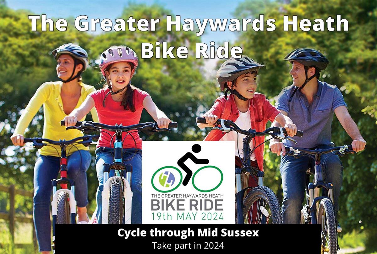 Greater Haywards Heath Bike Ride Save the date image