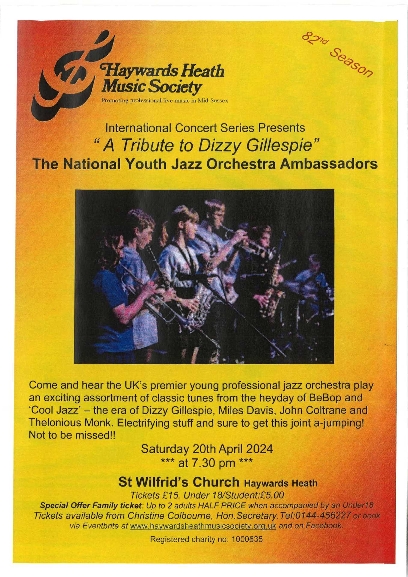 Haywards Heath Music Society Concert Poster